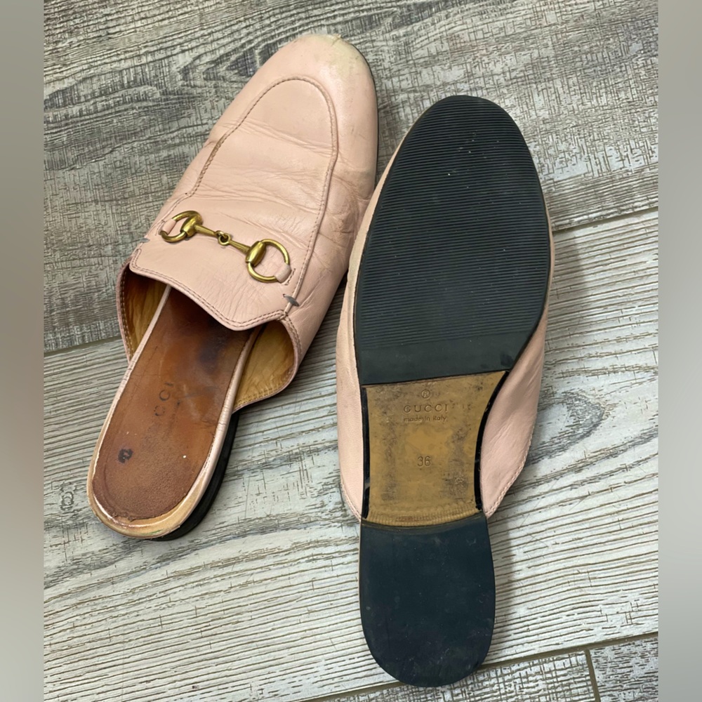 Gucci Princetown Horsebit Leather Loafers
